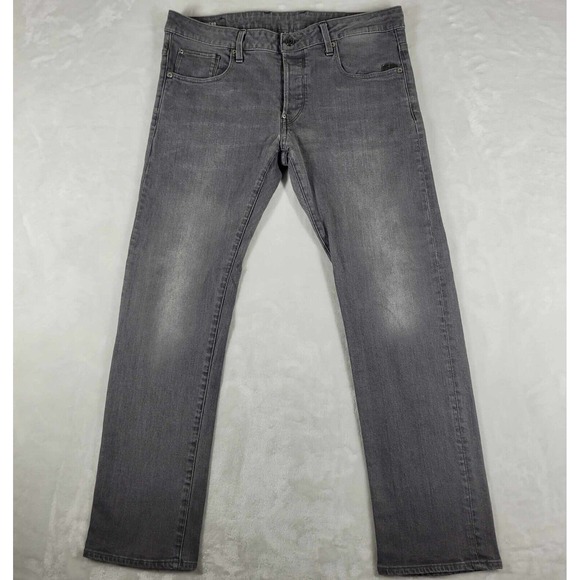 G-Star Other - G-Star Raw Revend Jeans Men's 36x30 Gray Straight Fit Button Fly Casual